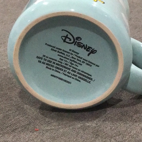 Disney Winnie the Pooh Bear red Balloon Strong Up positive collector mug cup - Picture 4 of 6